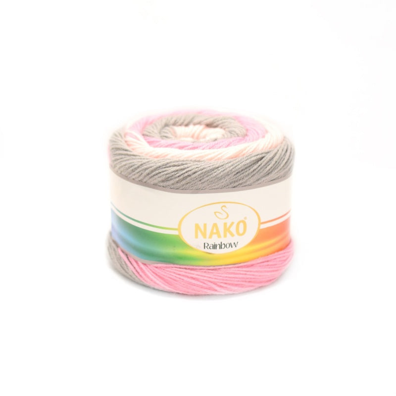 PREM.ACRY.YARN:4BLx150G (600G) (NAKO/RAINBOW)