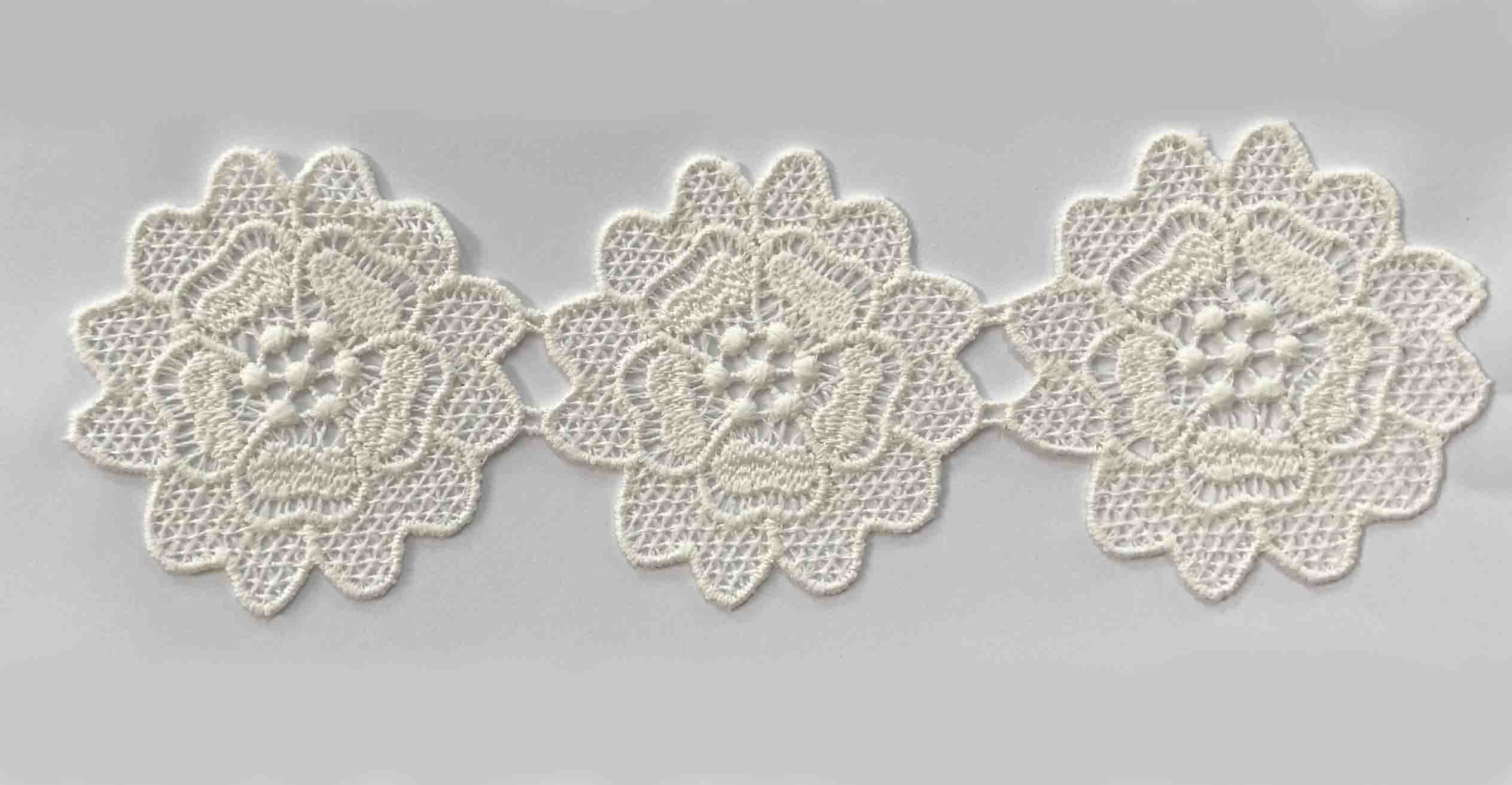 CHEM.CUT LACE W/TEX:15Y:5.63CM (TX63-1001)