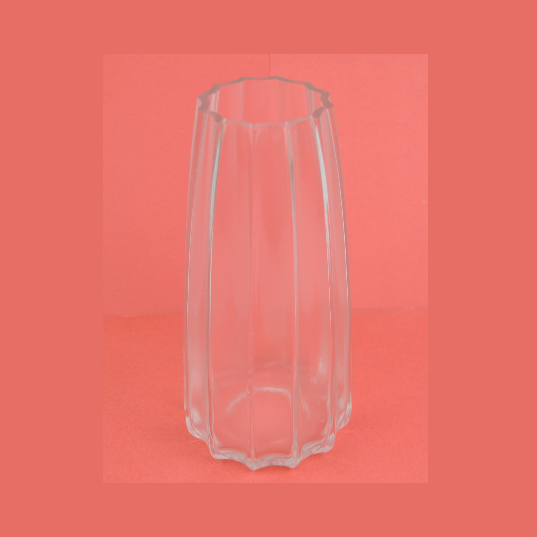 GLASS VASE:7*21.5CM (6822SLDUJ)