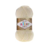 Alize Diva Silk Microfibre Yarn – 5 x 100g (500grm) (ALIZE/DIVA SILK)