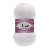 Alize Cotton Gold Cotton-Acrylic Yarn – 5 x 100g (500grm) (ALIZE/COTTON GOLD)