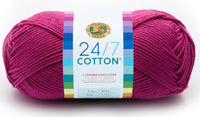 Lion Brand 24/7 Cotton Mercerized Yarn – 100 g – Pack of 3 (LION/24/7-COTTON)