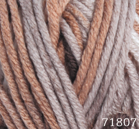 ACR.WOOL YARN:100GRx5BL (500GR) (HIM/E.DAY BIG COLORS)