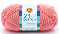 Lion Brand 24/7 Cotton Mercerized Yarn – 100 g – Pack of 3 (LION/24/7-COTTON)