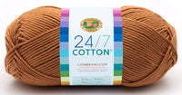 Lion Brand 24/7 Cotton Mercerized Yarn – 100 g – Pack of 3 (LION/24/7-COTTON)