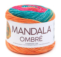 Lion Brand Mandala Ombre Acrylic Yarn – 150 g – Pack of 3 (LION/MANDALA OM)
