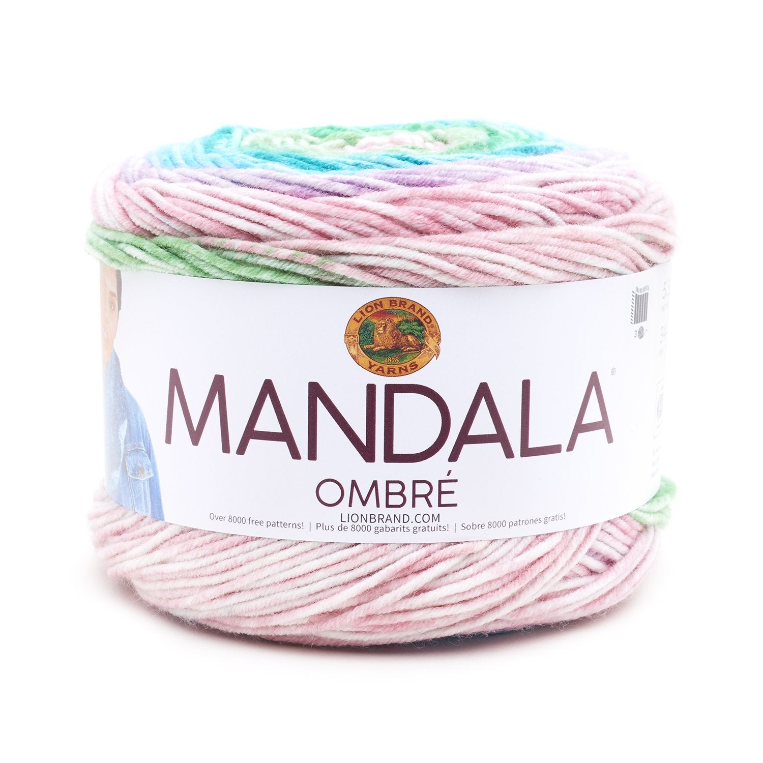 ACRYLIC YARN:150Gx3BL(450GR) (LION/MANDALA OM)
