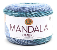 Lion Brand Mandala Ombre Acrylic Yarn – 150 g – Pack of 3 (LION/MANDALA OM)