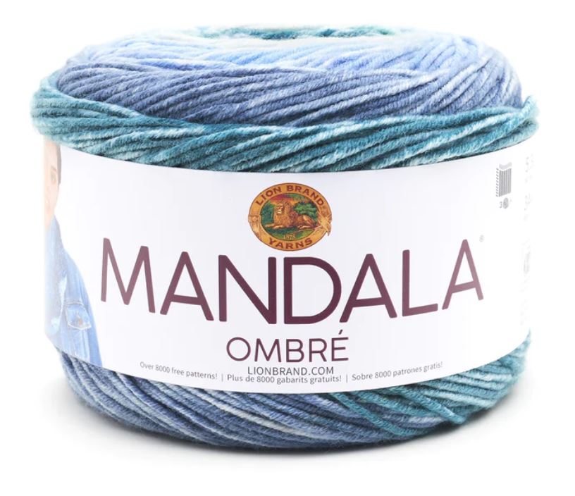 ACRYLIC YARN:150Gx3BL(450GR) (LION/MANDALA OM)