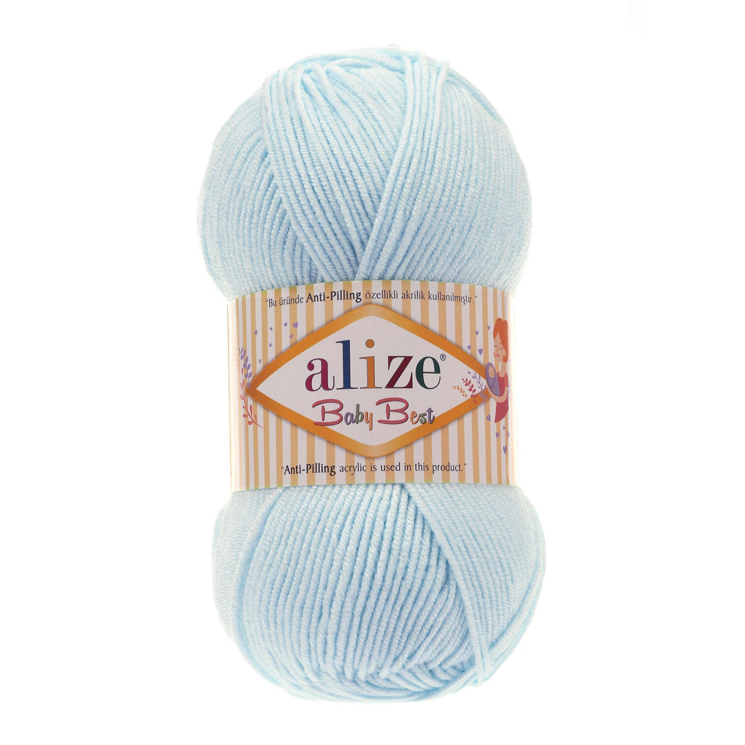 ACRY.YARN:100GRx5BL (500GR) (ALIZE/BABY BEST)