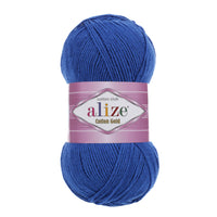 Alize Cotton Gold Cotton-Acrylic Yarn – 5 x 100g (500grm) (ALIZE/COTTON GOLD)