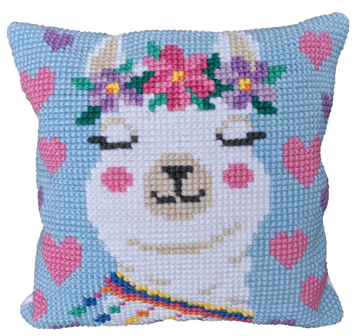 CROSS STITCH CUSHION KIT 15.8" X 15.8" (LH9.007)