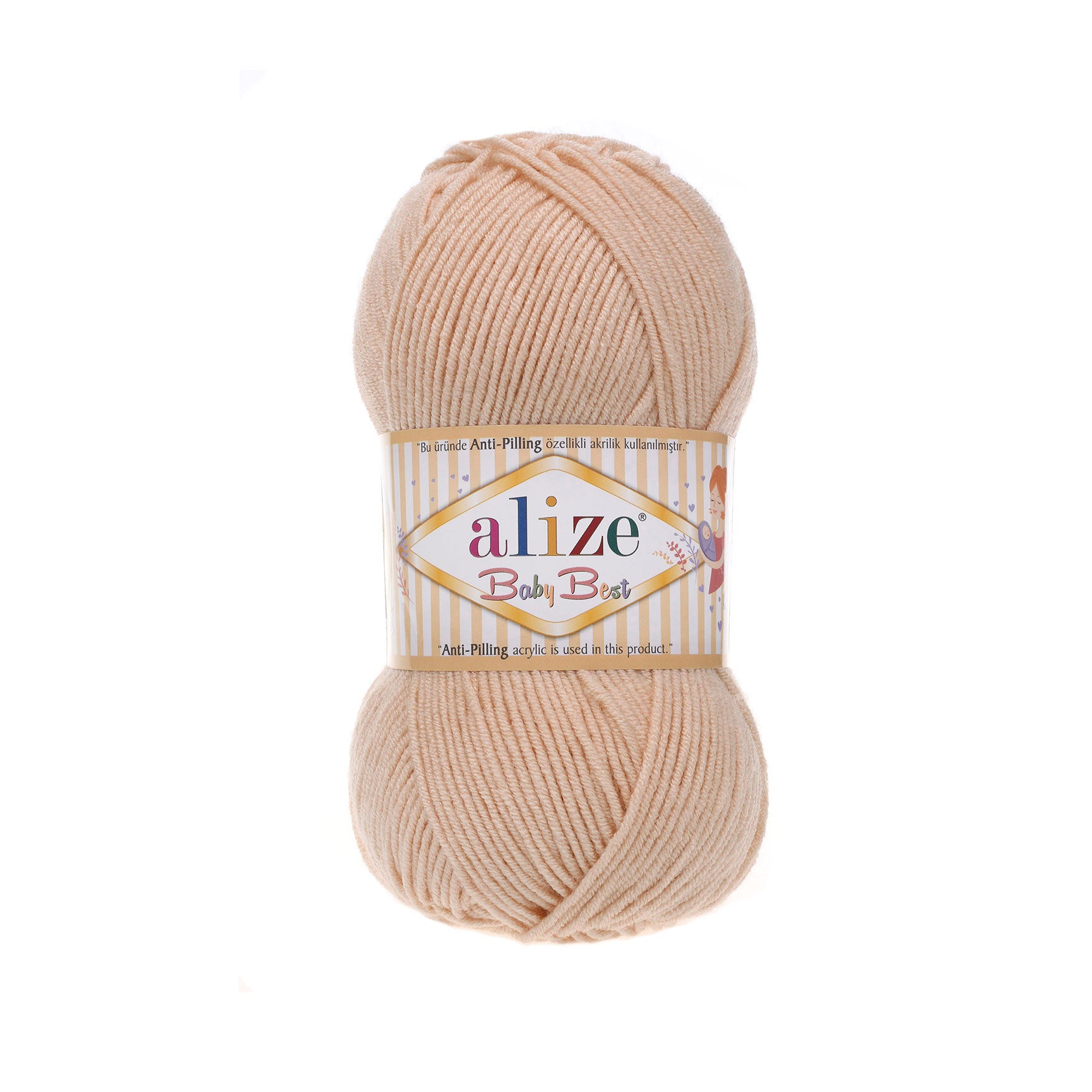 ACRY.YARN:100GRx5BL (500GR) (ALIZE/BABY BEST)