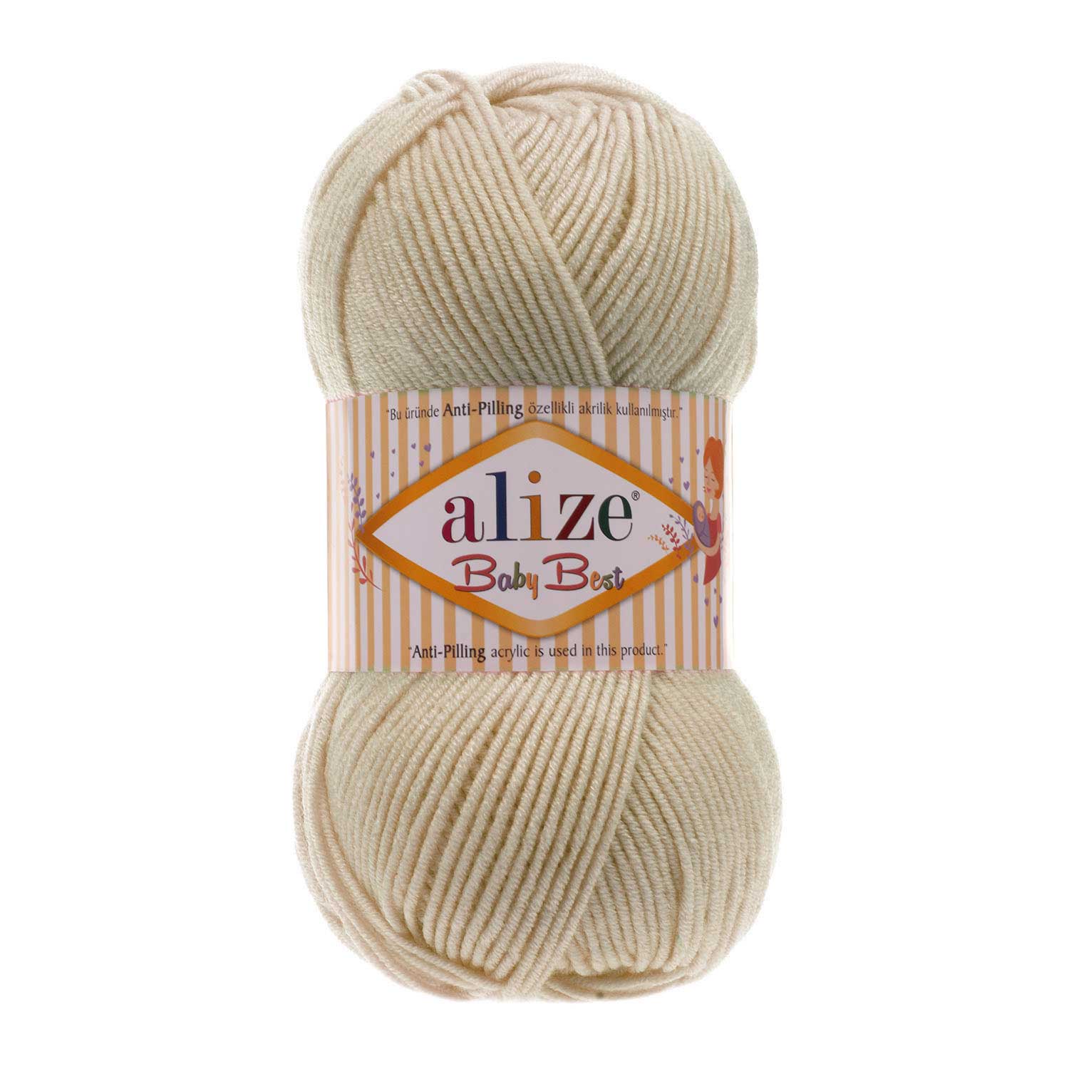 ACRY.YARN:100GRx5BL (500GR) (ALIZE/BABY BEST)