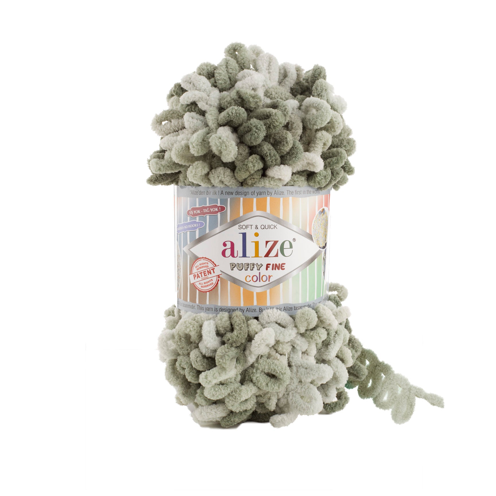 MICRO PL.YARN:5BLx100GR (500GM) (ALIZE/PUFFY FINE-C)