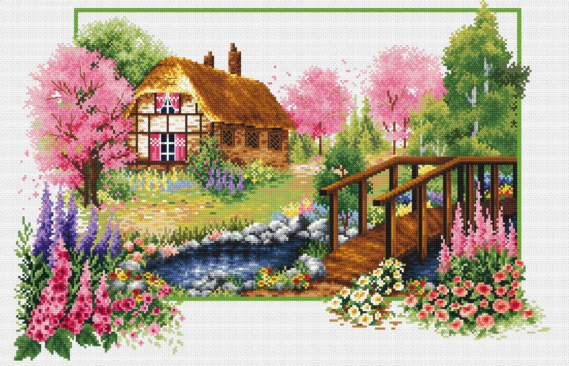 NO-COUNT CROSS STITCH KIT 18.5"X12.6" (640045)