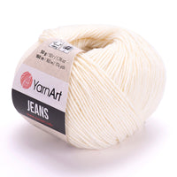 YarnArt Jeans Cotton Blend Yarn – 50 g – Pack of 10 (Y-ART/JEANS)