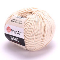 YarnArt Jeans Cotton Blend Yarn – 50 g – Pack of 10 (Y-ART/JEANS)