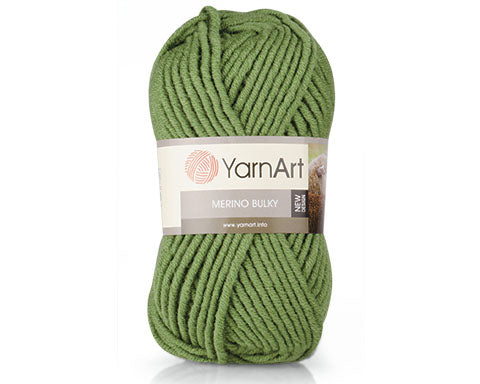 YARNART WOOL/ACRYLIC YARN:100Gx5B (500G) (Y-ART/MERINO BULKY)