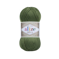 Alize Diva Silk Microfibre Yarn – 5 x 100g (500grm) (ALIZE/DIVA SILK)