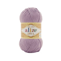 Alize Diva Silk Microfibre Yarn – 5 x 100g (500grm) (ALIZE/DIVA SILK)
