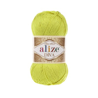 Alize Diva Silk Microfibre Yarn – 5 x 100g (500grm) (ALIZE/DIVA SILK)