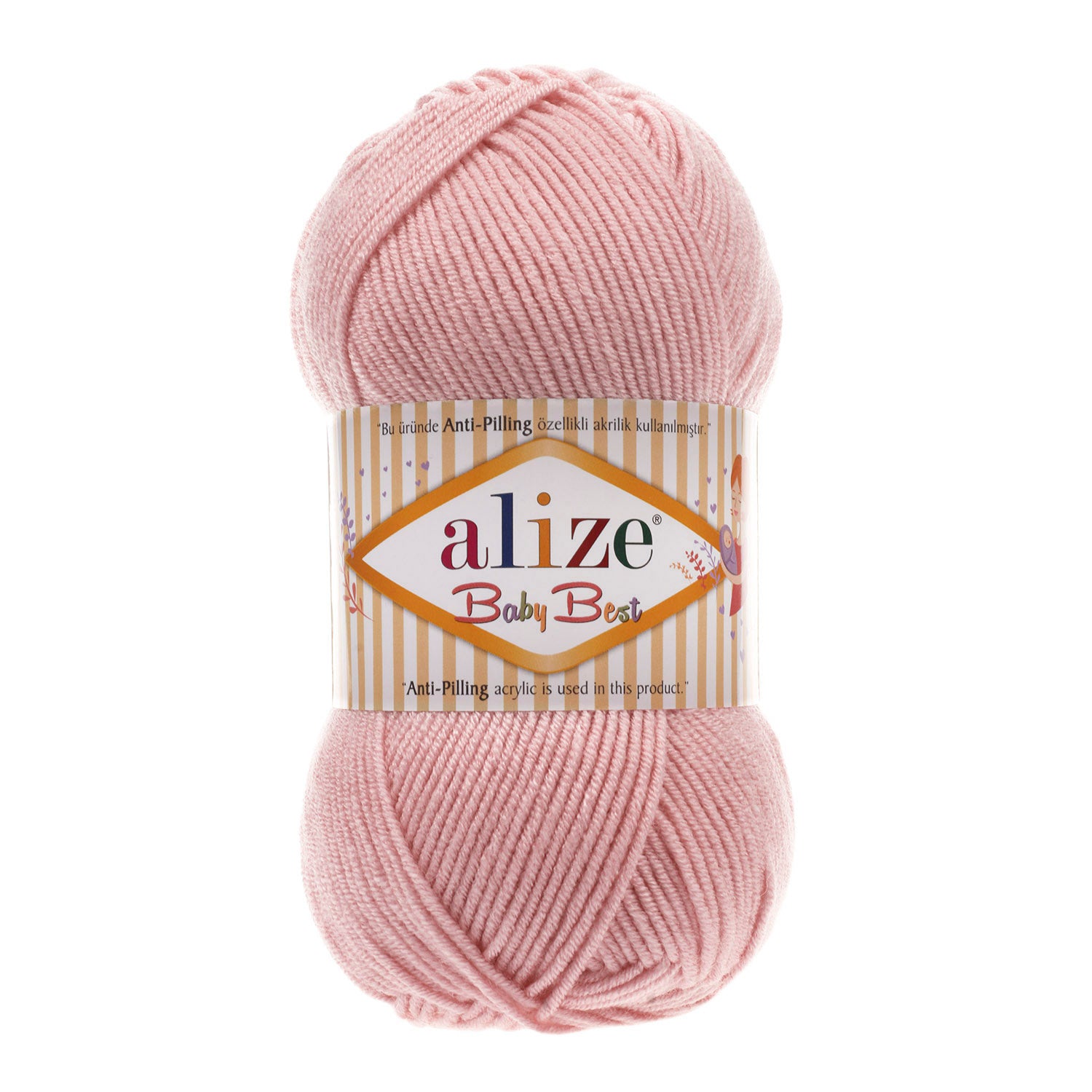 ACRY.YARN:100GRx5BL (500GR) (ALIZE/BABY BEST)