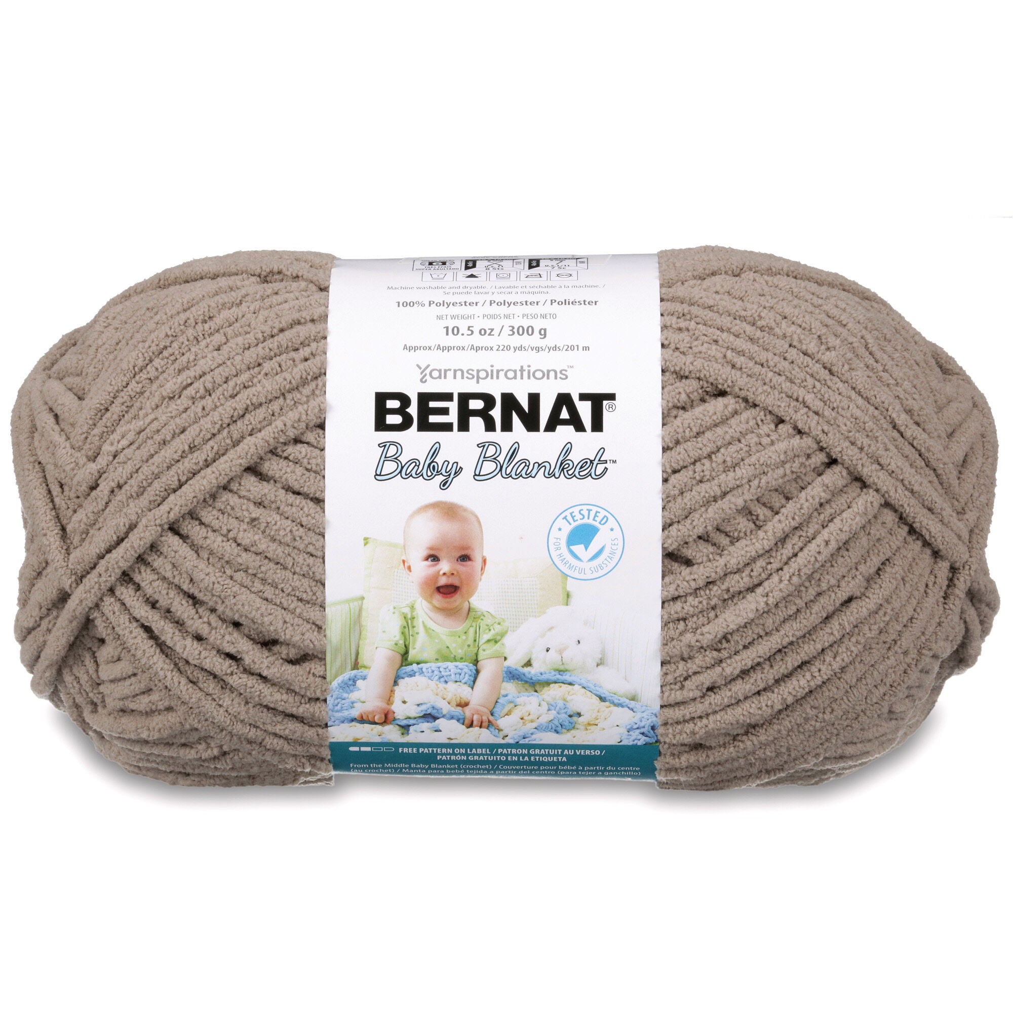 POL.WOOL YARN:100GRx3 (300GRM) (BERNAT/BABY BLANKET)