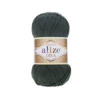 Alize Diva Silk Microfibre Yarn – 5 x 100g (500grm) (ALIZE/DIVA SILK)