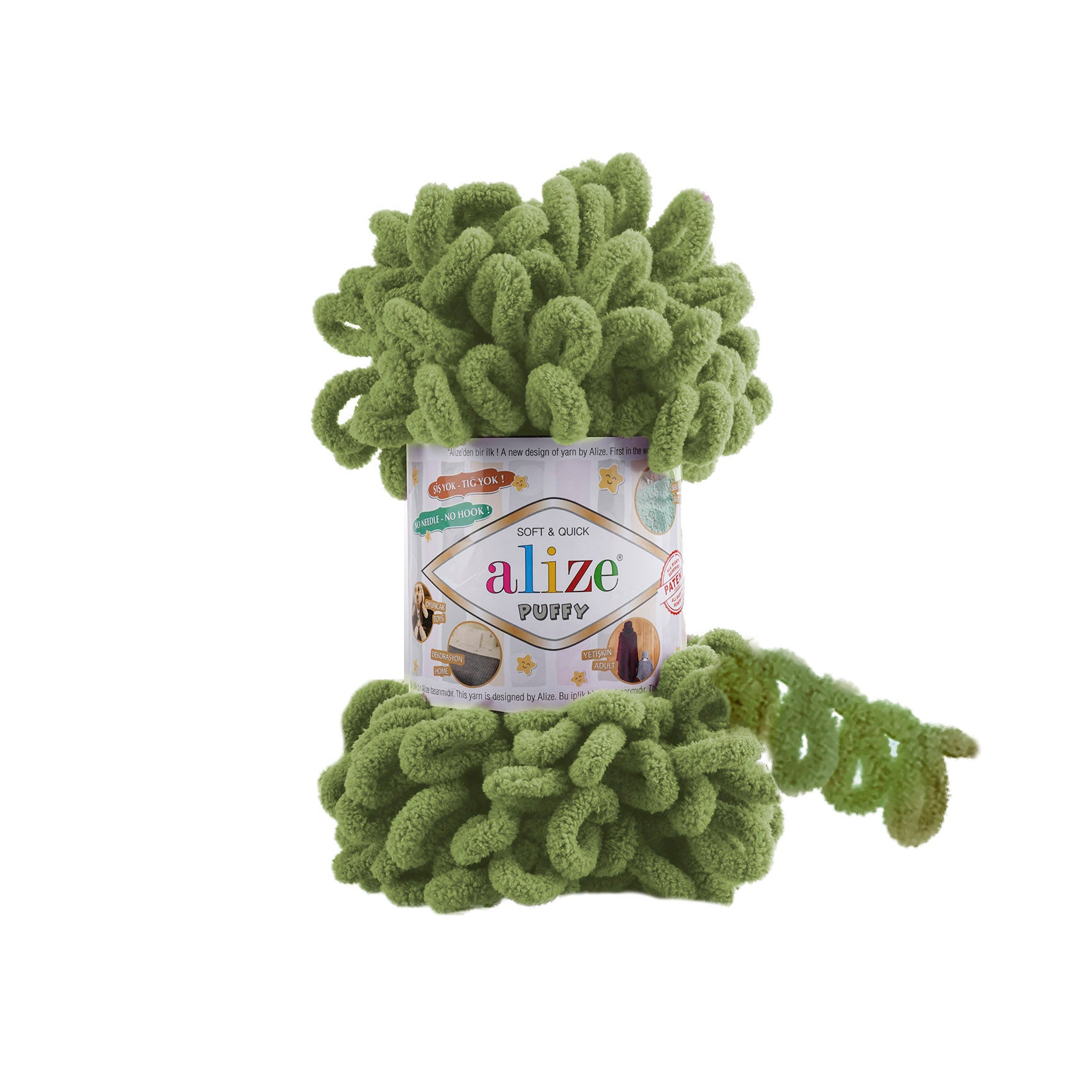MICRO PL.YARN:5BLx100GR (500GM) (ALIZE/PUFFY)