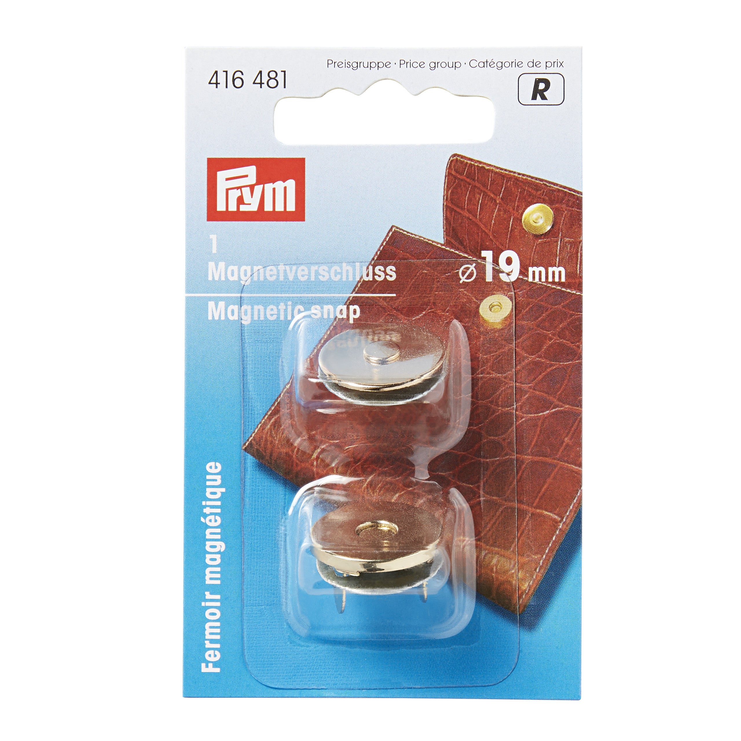 MAGNETIC SNAP GOLD-19MM (416481)