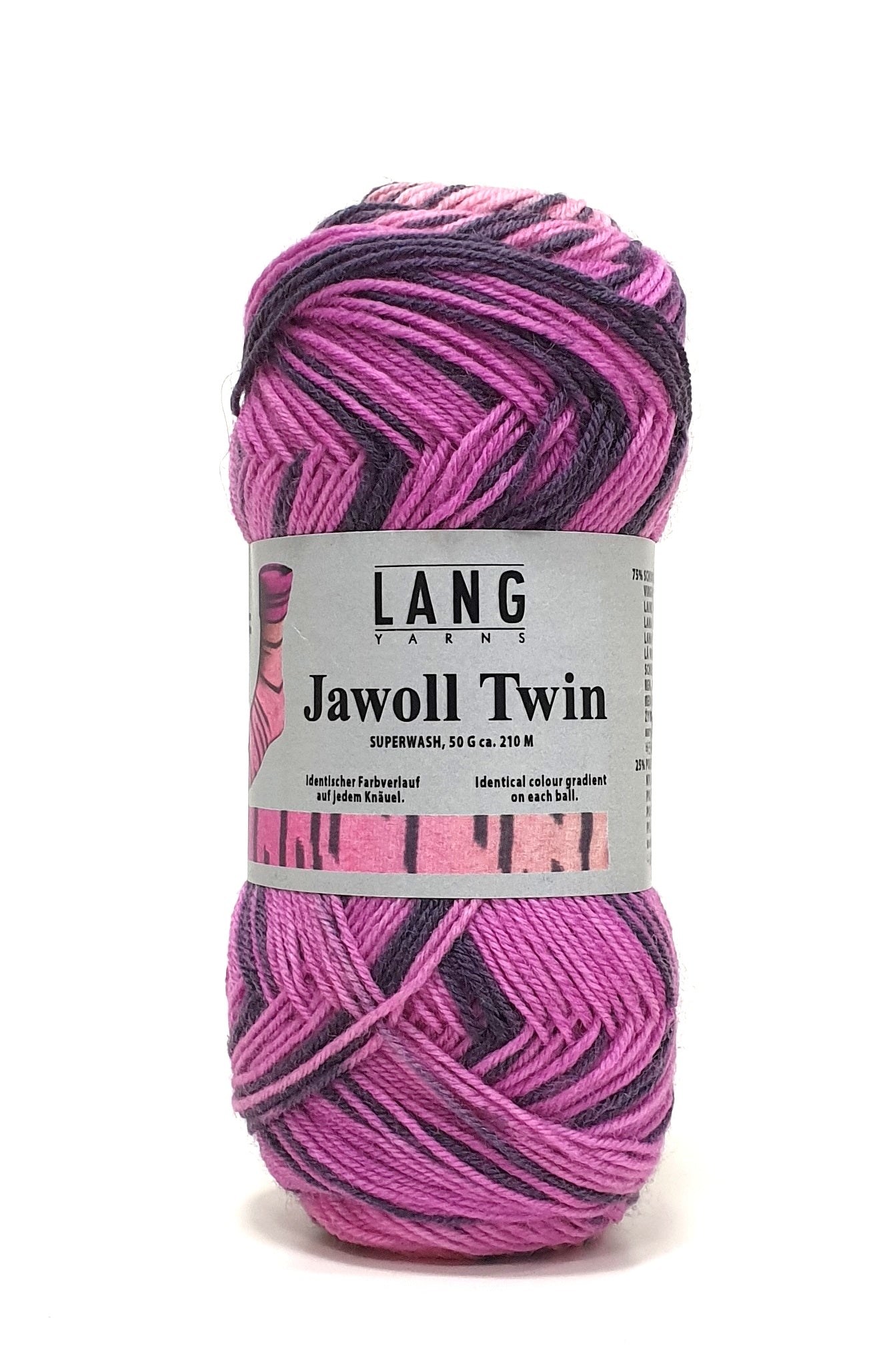 WOOL/NYL YARN:50GRM (LANG/JAWOLL TWIN)