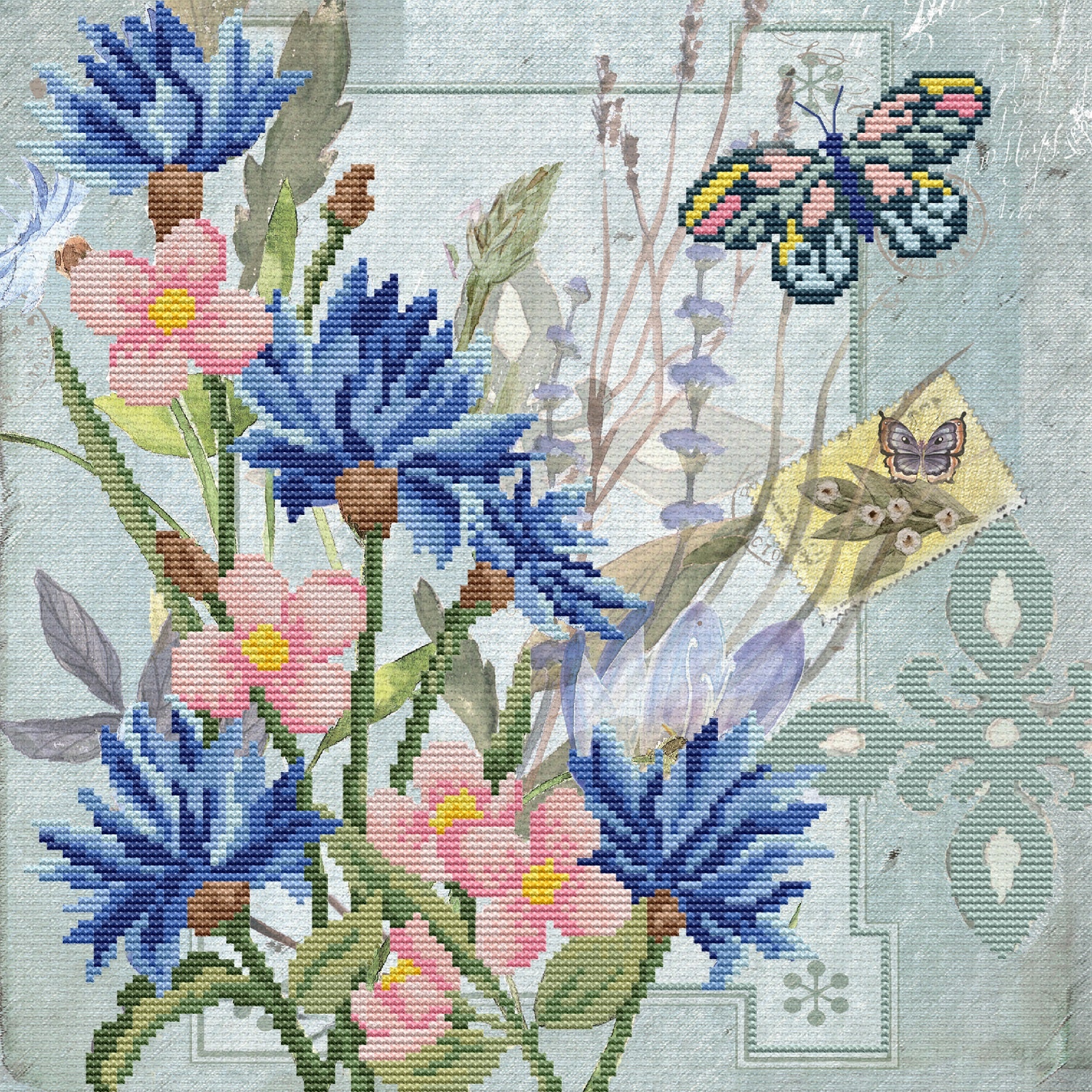 NO-COUNT CROSS STITCH KIT 12.6"X12.6" (650030)