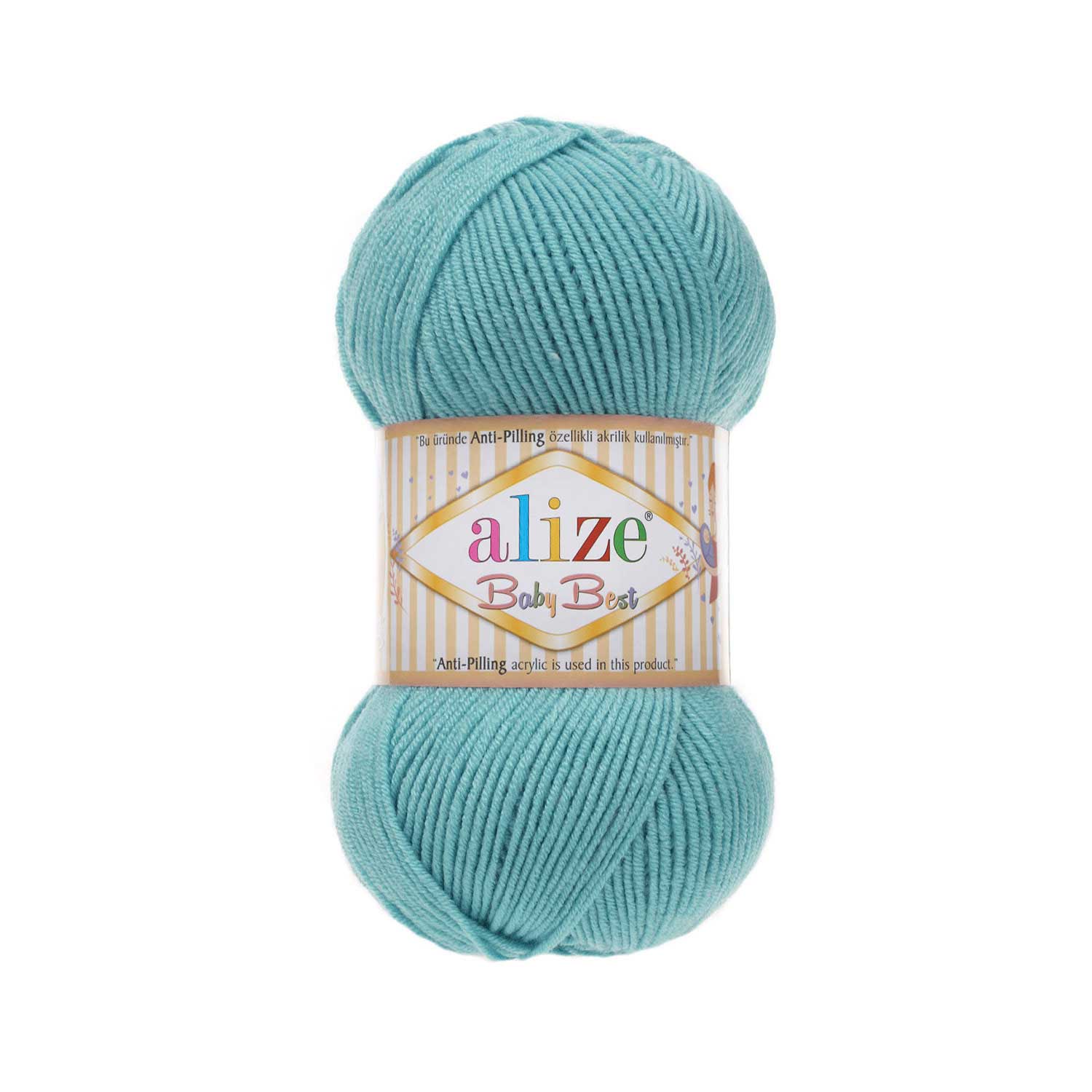 ACRY.YARN:100GRx5BL (500GR) (ALIZE/BABY BEST)