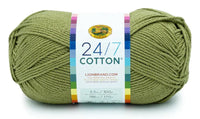 Lion Brand 24/7 Cotton Mercerized Yarn – 100 g – Pack of 3 (LION/24/7-COTTON)