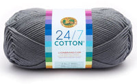 Lion Brand 24/7 Cotton Mercerized Yarn – 100 g – Pack of 3 (LION/24/7-COTTON)