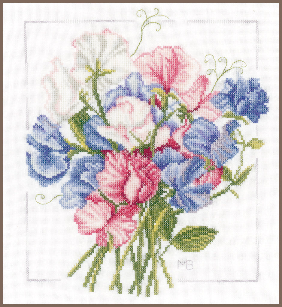 LANARTE COUNTED CROSS STITCH KIT COLORFUL BOUQUET (PN-0157497)