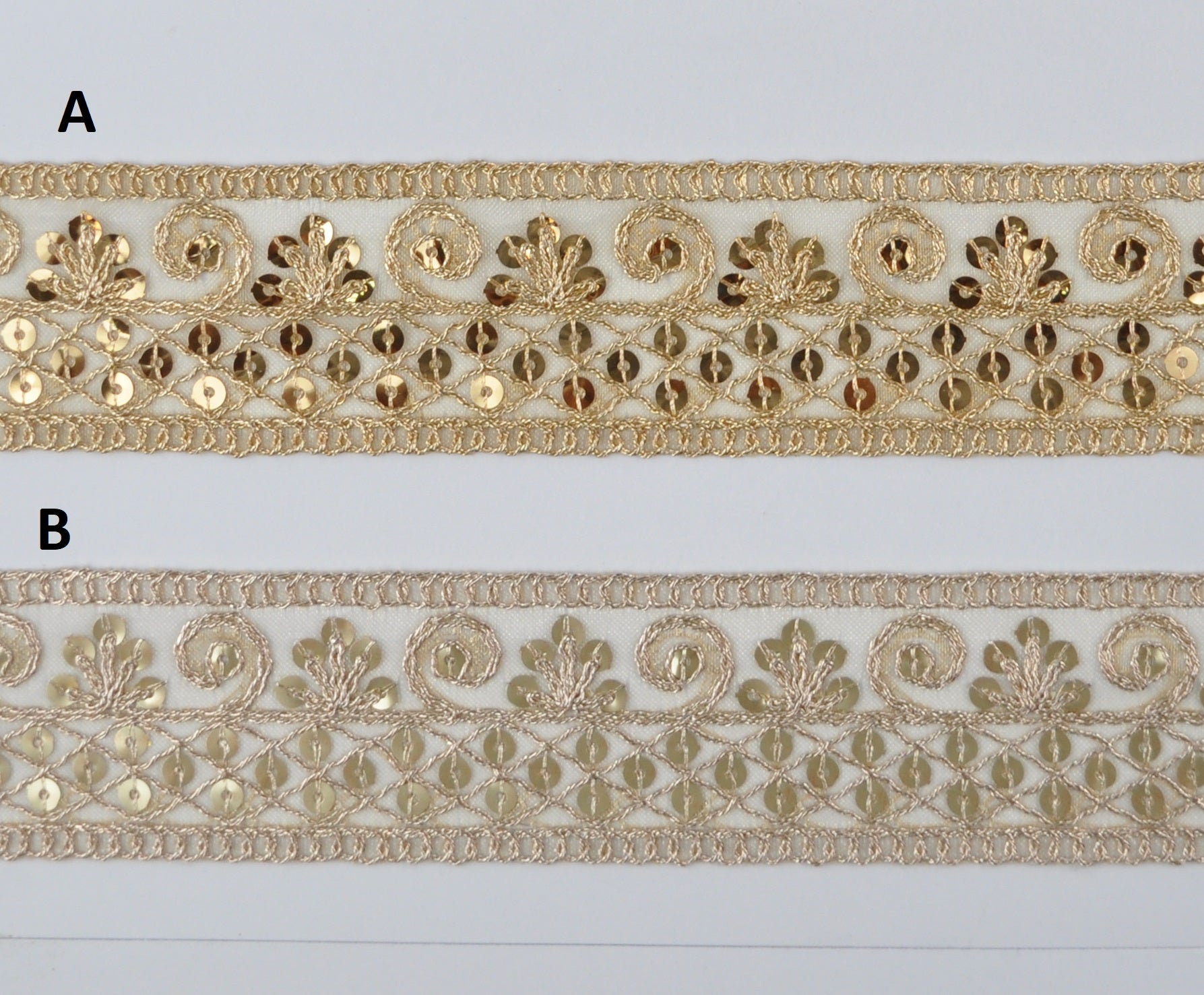 MET.LACE W/SEQUINS:9MTR (GL-3642)