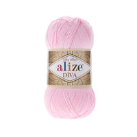 Alize Diva Silk Microfibre Yarn – 5 x 100g (500grm) (ALIZE/DIVA SILK)