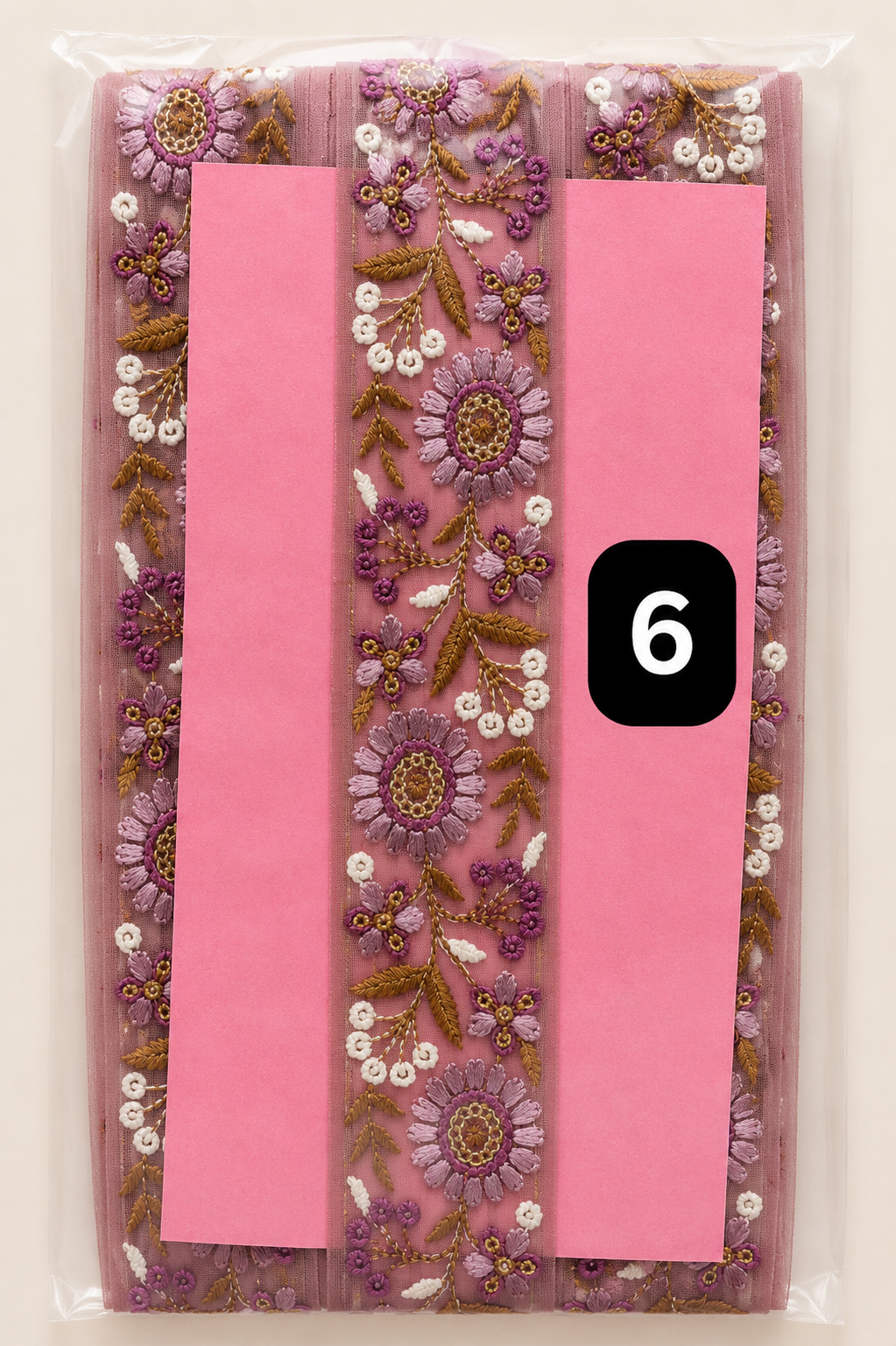 Premium Floral Embroidery Lace Trim – 4CM x 9MTR SG6809 (SG 6809)