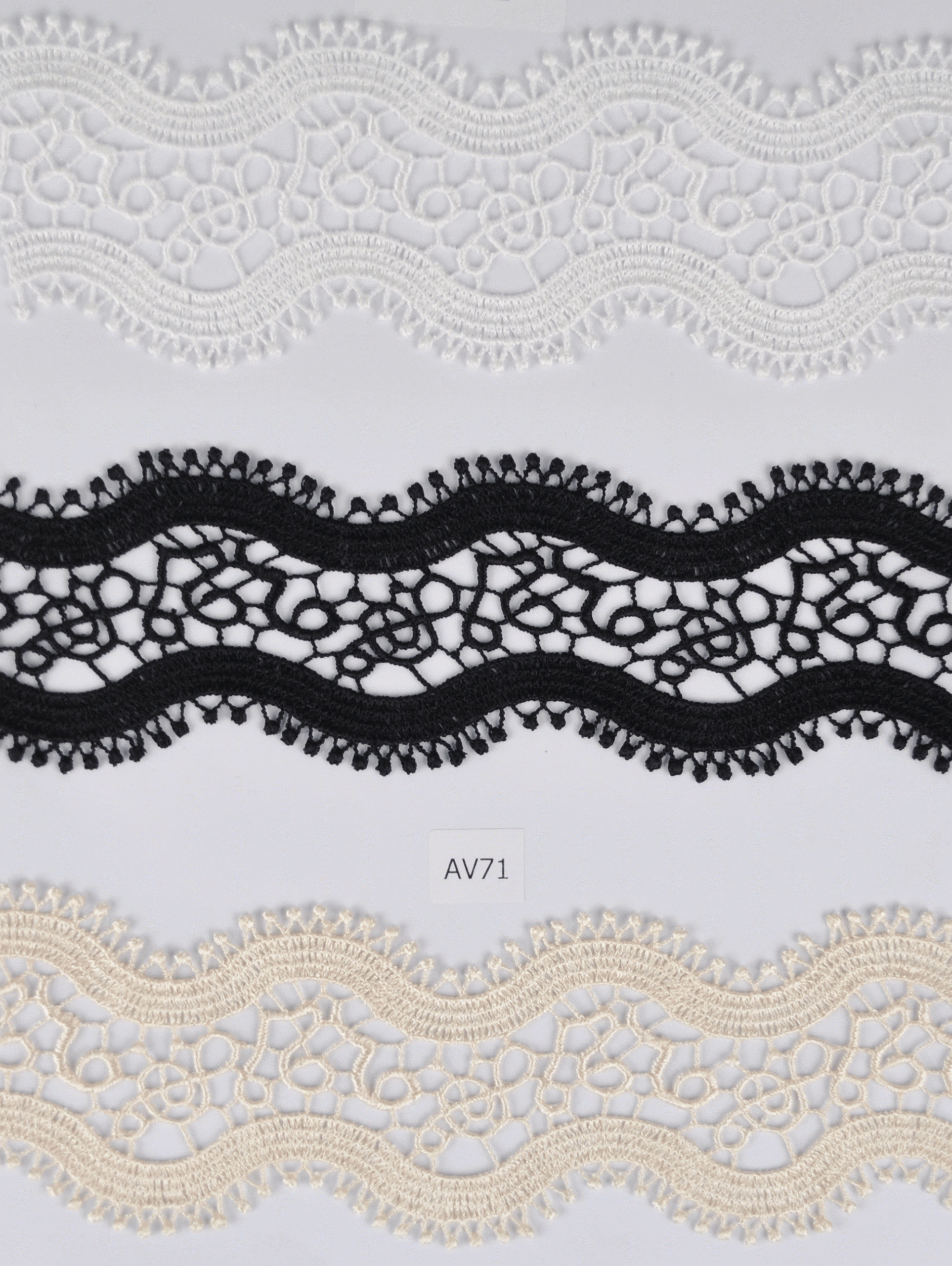 CH-CUT LACE W/POL:13.7MTx6.5CM (MA63-1073)