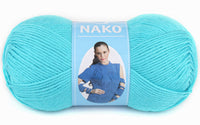 Nako Saten Micro Acrylic Yarn – 100 g – Pack of 5 (NAKO/SATEN)