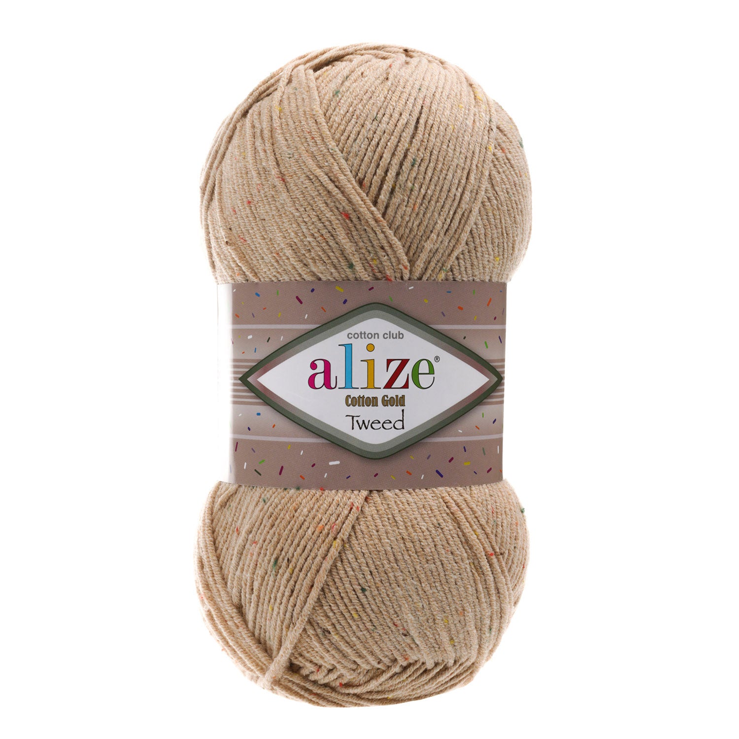 ACY.YARN:5BLx100GR (500grm) (ALIZE/COT GOLD TWEED)