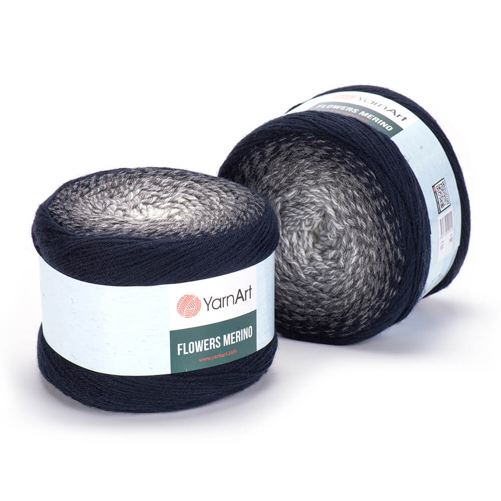 YARNART 25%WOOL-75%ACRY;225GX2B (450G) (Y-ART/FLOWERS MERINO)