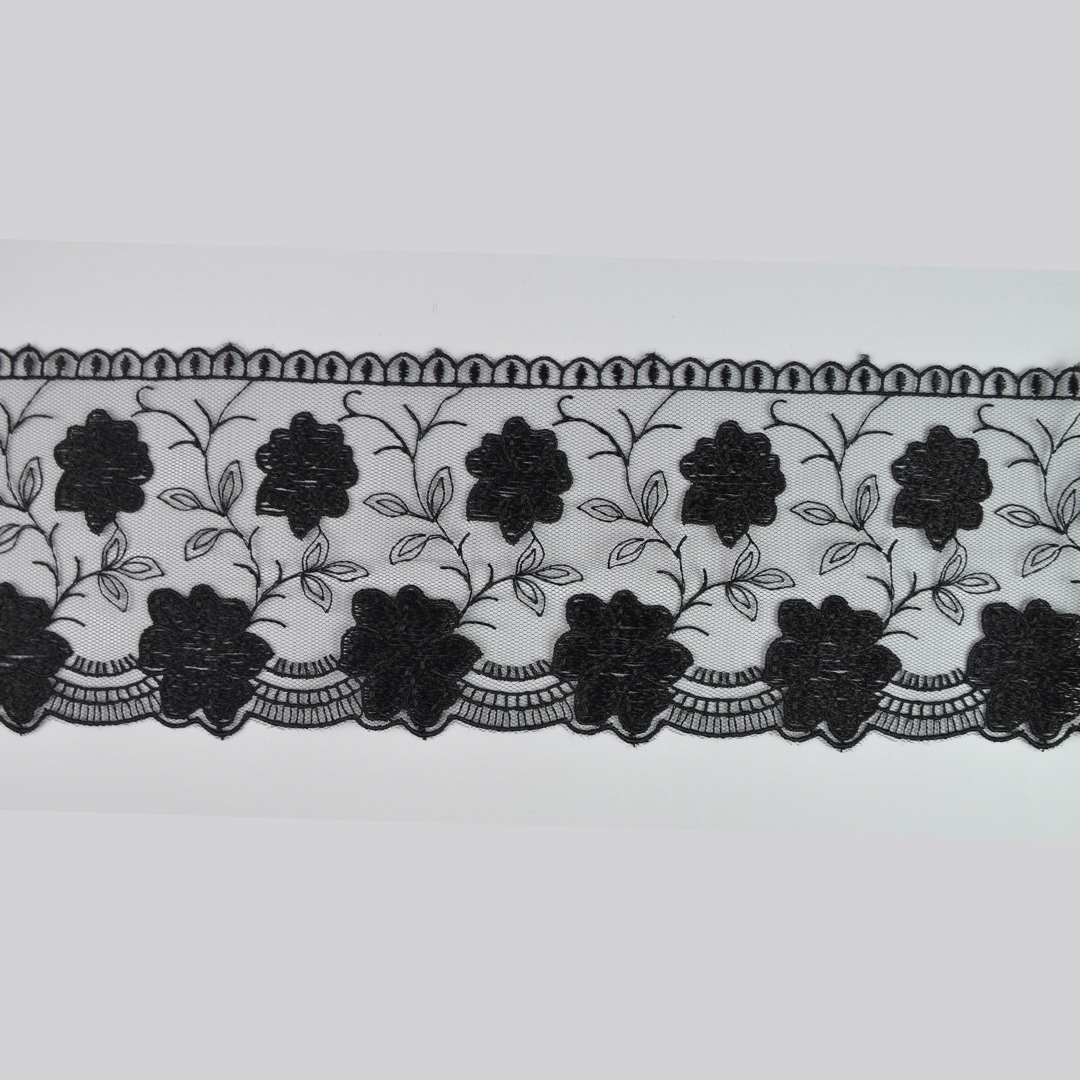 GLOSSY TULLE LACE:9CMx12MTR (88E1016)