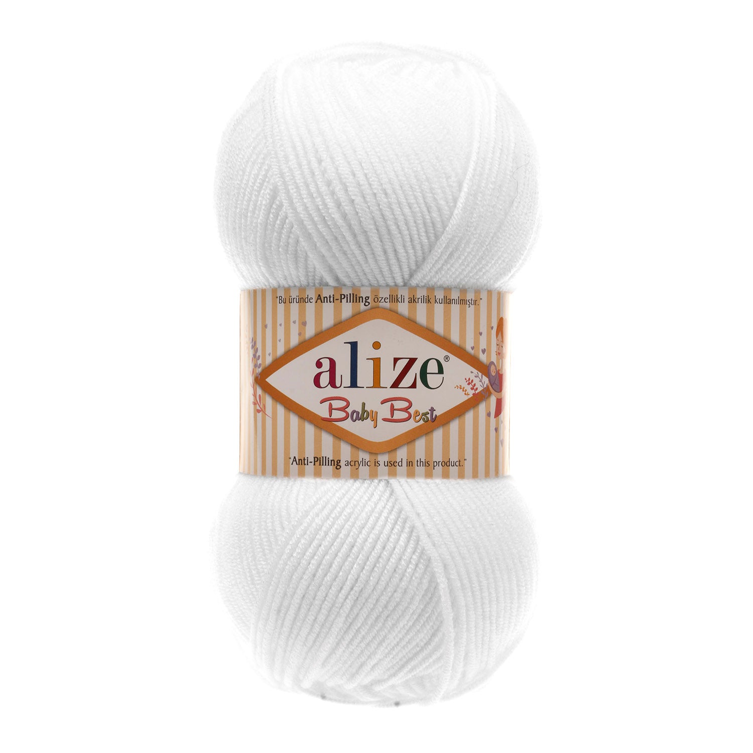 ACRY.YARN:100GRx5BL (500GR) (ALIZE/BABY BEST)