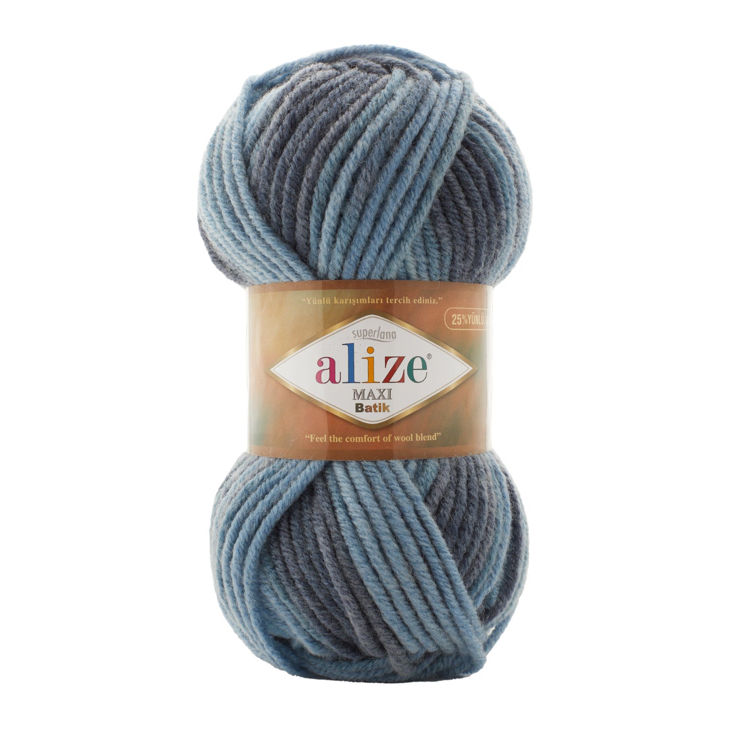 ACRY/WOOL YARN:100Gx5(500GRM) (ALIZE/MAXI BATIK)