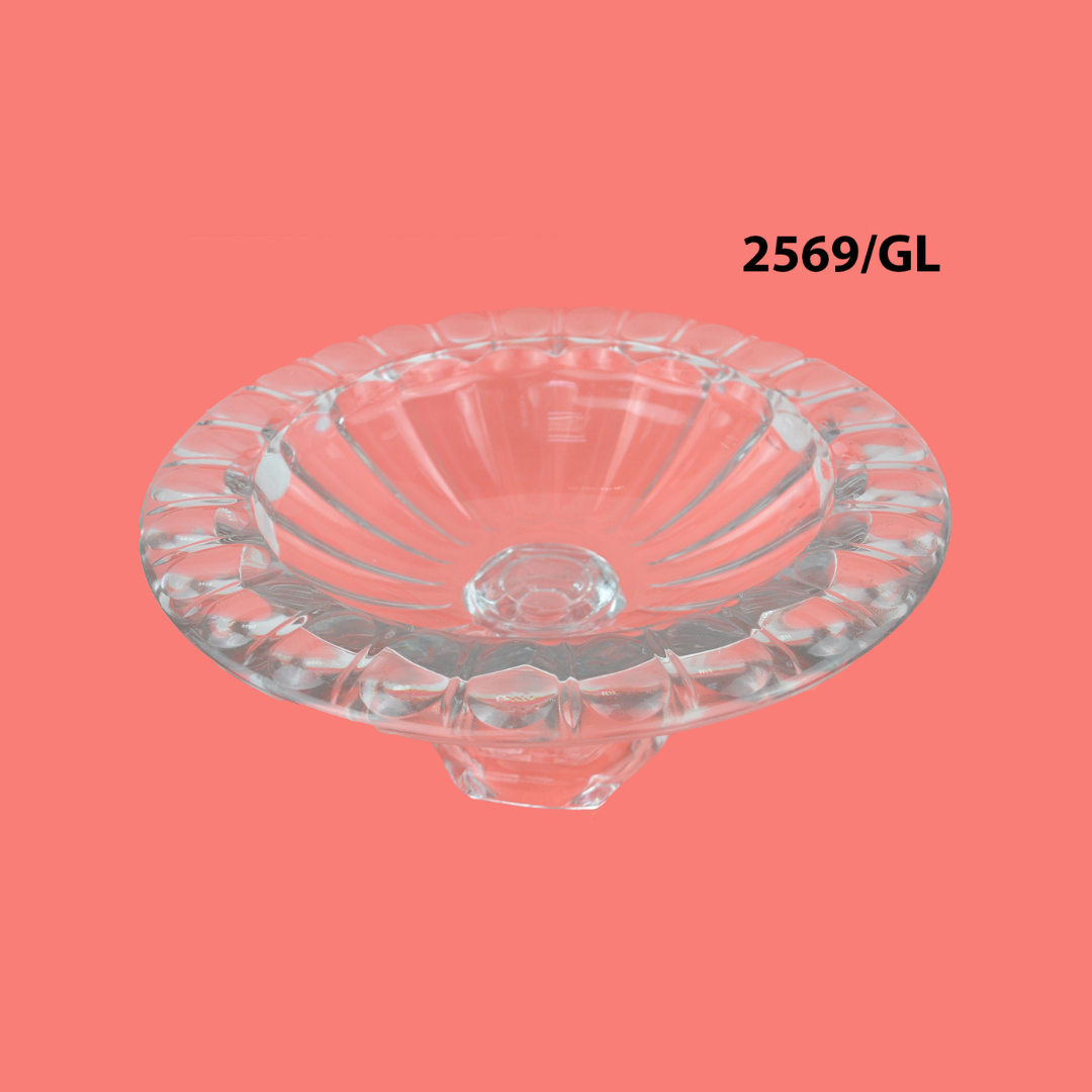 GLASS VASE:33*33*15.5CM (2569/GL)