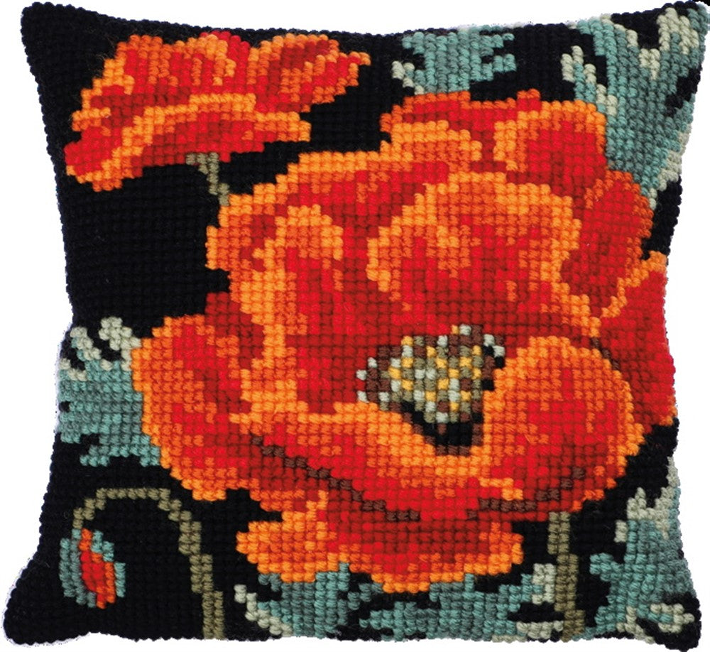 CROSS STITCH CUSHION KIT 15.8" X 15.8"(LH9025)