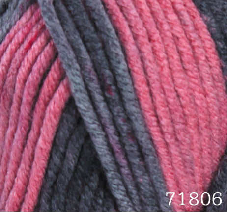 ACR.WOOL YARN:100GRx5BL (500GR) (HIM/E.DAY BIG COLORS)